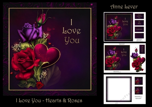 I Love You - Hearts & Roses