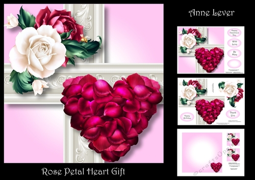 Rose Petal Heart Gift