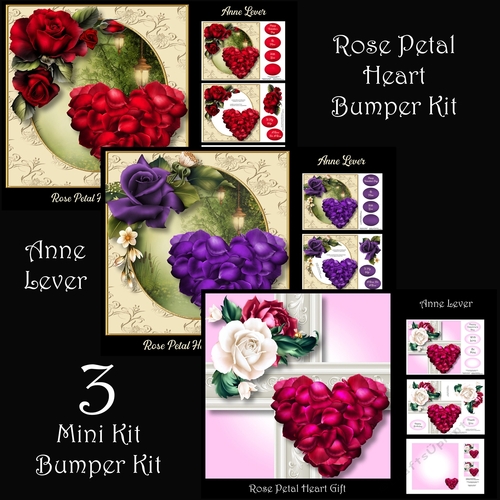 Rose Petal Heart Bumper Kit