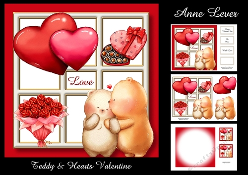 Teddy & Hearts Valentine