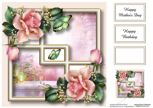 Roses Of Pink 8x8