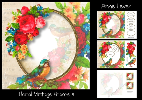 Floral Vintage Frame 4