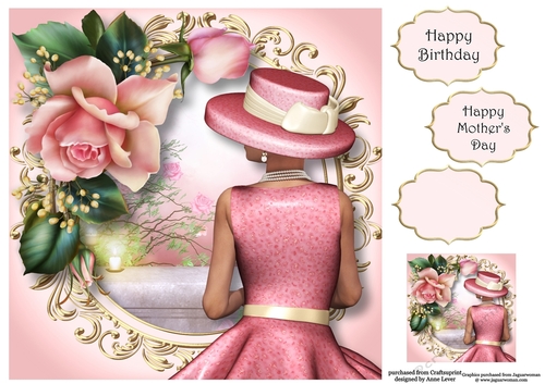 Soft Spring In Pink  8x8