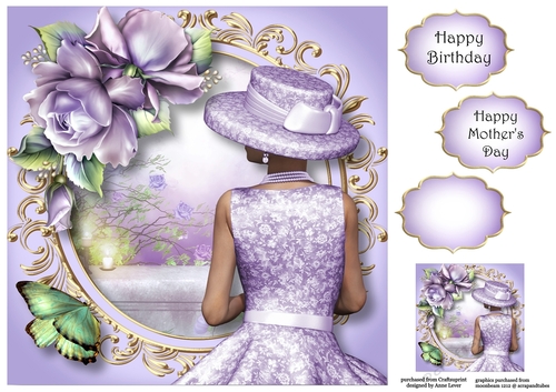 Soft Spring In Lilac 8x8