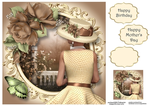Soft Spring In Chocolate 8x8