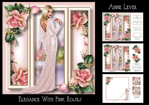 Elegance With Pink Roses