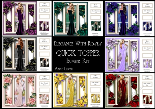 Elegance With Roses QUICK TOPPER Bumper Kit 