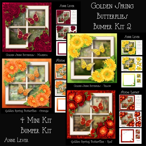 Golden Spring Butterflies Bumper Kit 2
