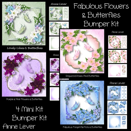 Fabulous Flowers & Butterflies Bumper Kit
