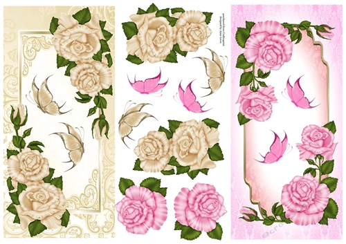 Florals & Butterflies 5 - 2 DL Toppers