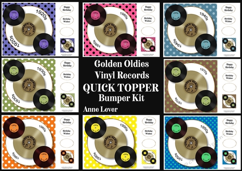Golden Oldies Vinyl Records QUICK TOPPER Bumper Kit