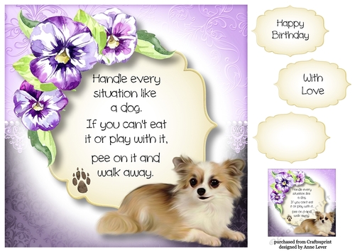 Handle Every Situation Like A Dog - Chihuahua 8x8
