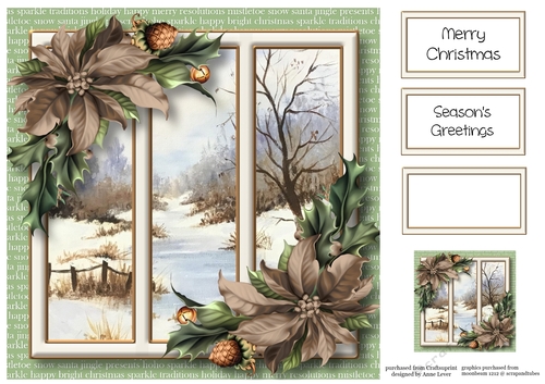Christmas Scenic Trio - The Frozen Stream 8x8
