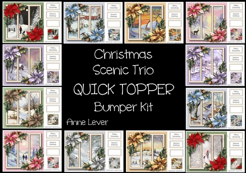 Christmas Scenic Trio QUICK TOPPER Bumper Kit