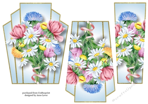 Art Deco Watercolour Stacker - Spring Bouquet