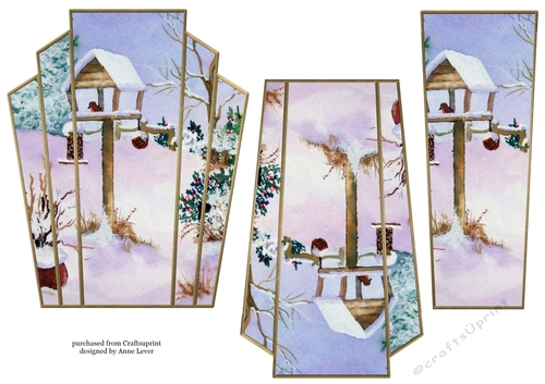 Art Deco Watercolour Stacker Winter Scenes 2