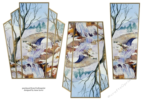 Art Deco Watercolour Stacker Winter Scenes 5