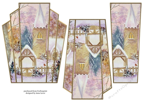 Art Deco Watercolour Stacker Winter Scenes 9