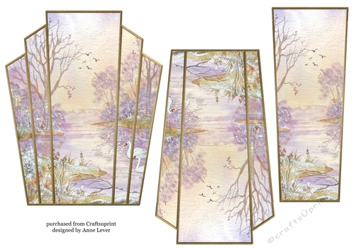 Art Deco Watercolour Stacker Winter Scenes 12