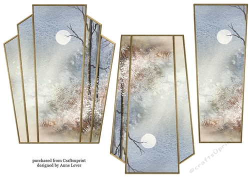 Art Deco Watercolour Stacker Winter Scenes 15