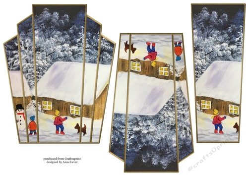 Art Deco Watercolour Stacker Winter Scenes 19