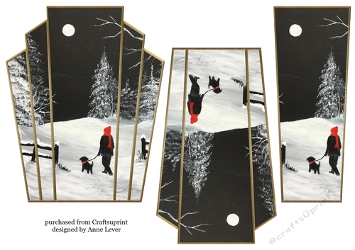Art Deco Watercolour Stacker Winter Scenes 20