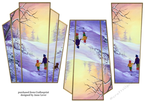 Art Deco Watercolour Stacker Winter Scenes 21