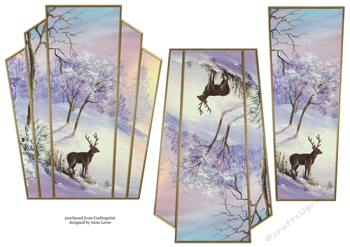 Art Deco Watercolour Stacker Winter Scenes 25