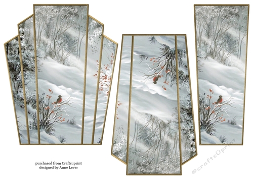 Art Deco Watercolour Stacker Winter Scenes 26