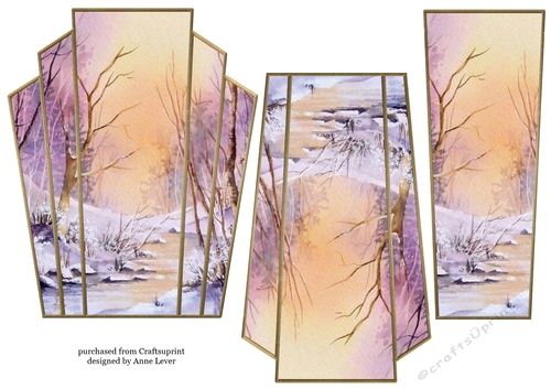 Art Deco Watercolour Stacker Winter Scenes 27