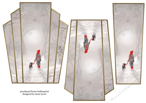 Art Deco Watercolour Stacker Winter Scenes 28