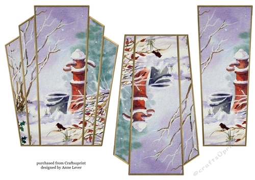 Art Deco Watercolour Stacker Winter Scenes 29
