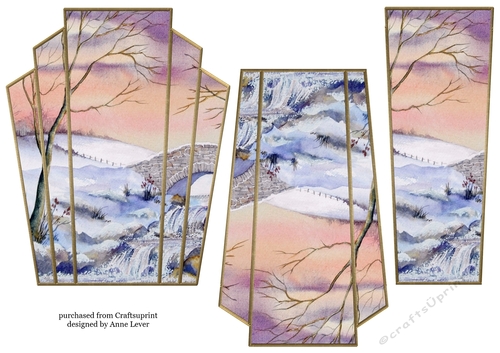 Art Deco Watercolour Stacker Winter Scenes 30