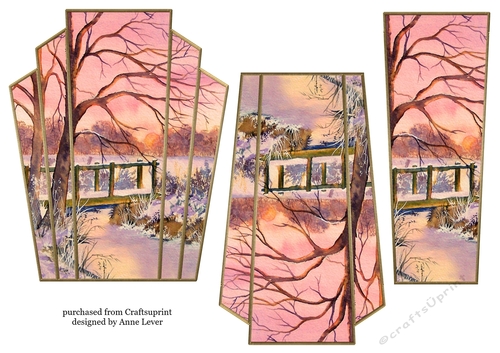 Art Deco Watercolour Stacker Winter Scenes 31