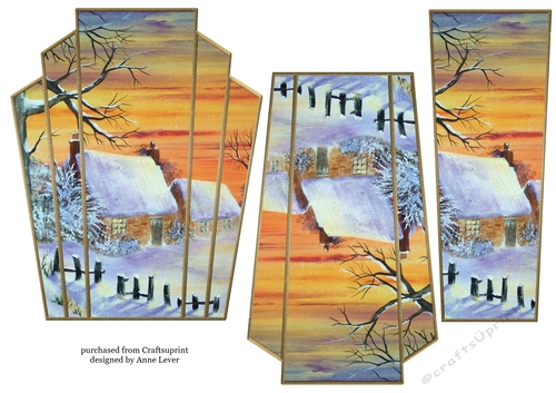 Art Deco Watercolour Stacker Winter Scenes 32