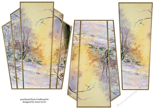 Art Deco Watercolour Stacker Winter Scenes 36