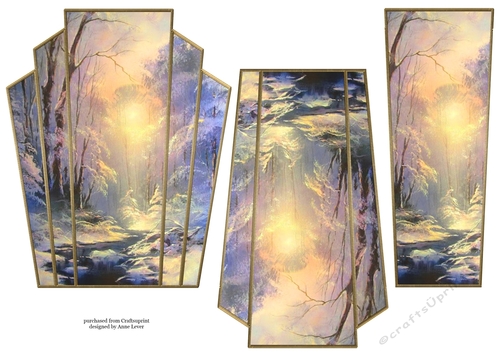 Art Deco Watercolour Stacker Winter Scenes 37
