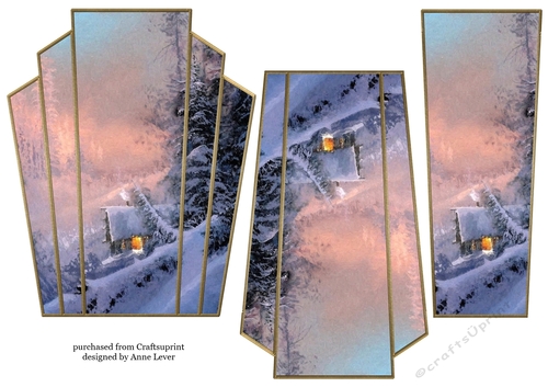 Art Deco Watercolour Stacker Winter Scenes 40