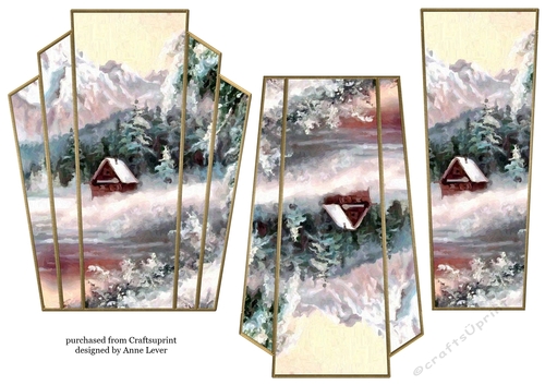 Art Deco Watercolour Stacker Winter Scenes 43