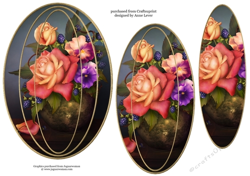 Elongated Oval Stacker - Deep in Summer