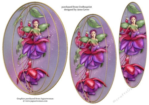 Elongated Oval Stacker - Fuschia Fae