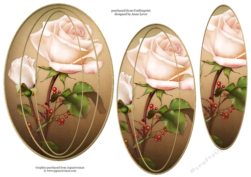 Elongated Oval Stacker - Roseberry Roses