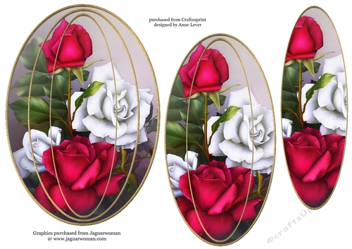 Elongated Oval Stacker - War Of Roses