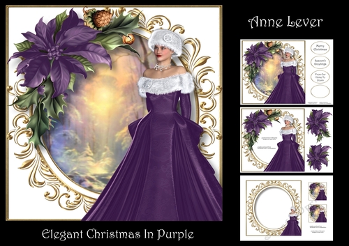Elegant Christmas In Purple