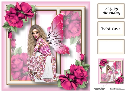 Fabulous Fairy - Pink 8x8
