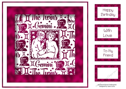 Zodiac In Pink - Gemini