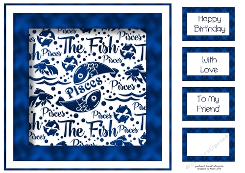 Zodiac In Blue - Pisces