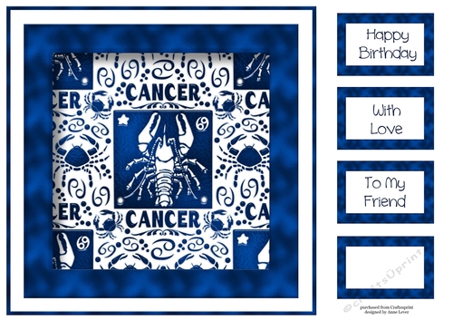 Zodiac In Blue - Cancer
