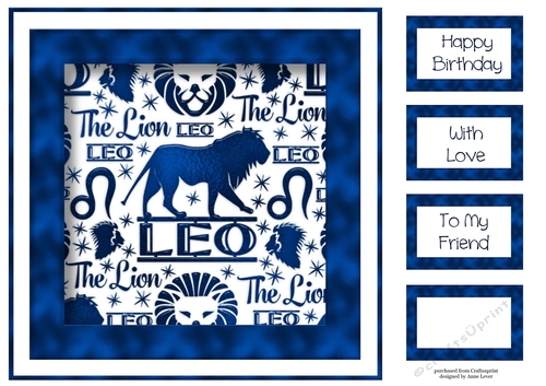 Zodiac In Blue - Leo