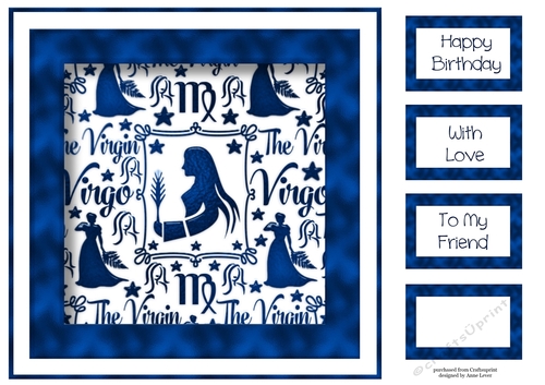 Zodiac In Blue - Virgo